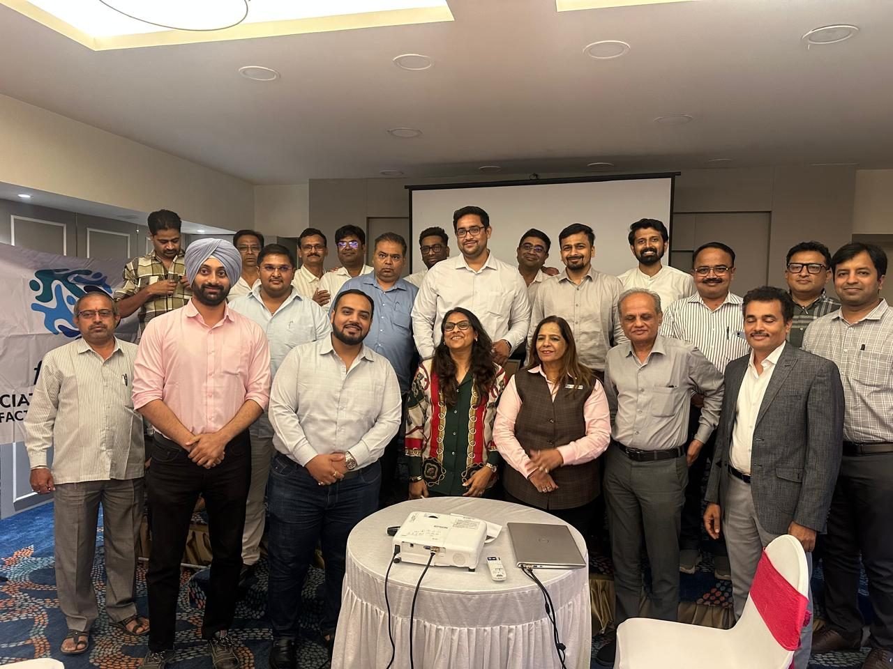 Ankur Anand with the DGC team at an AFMT industry meet