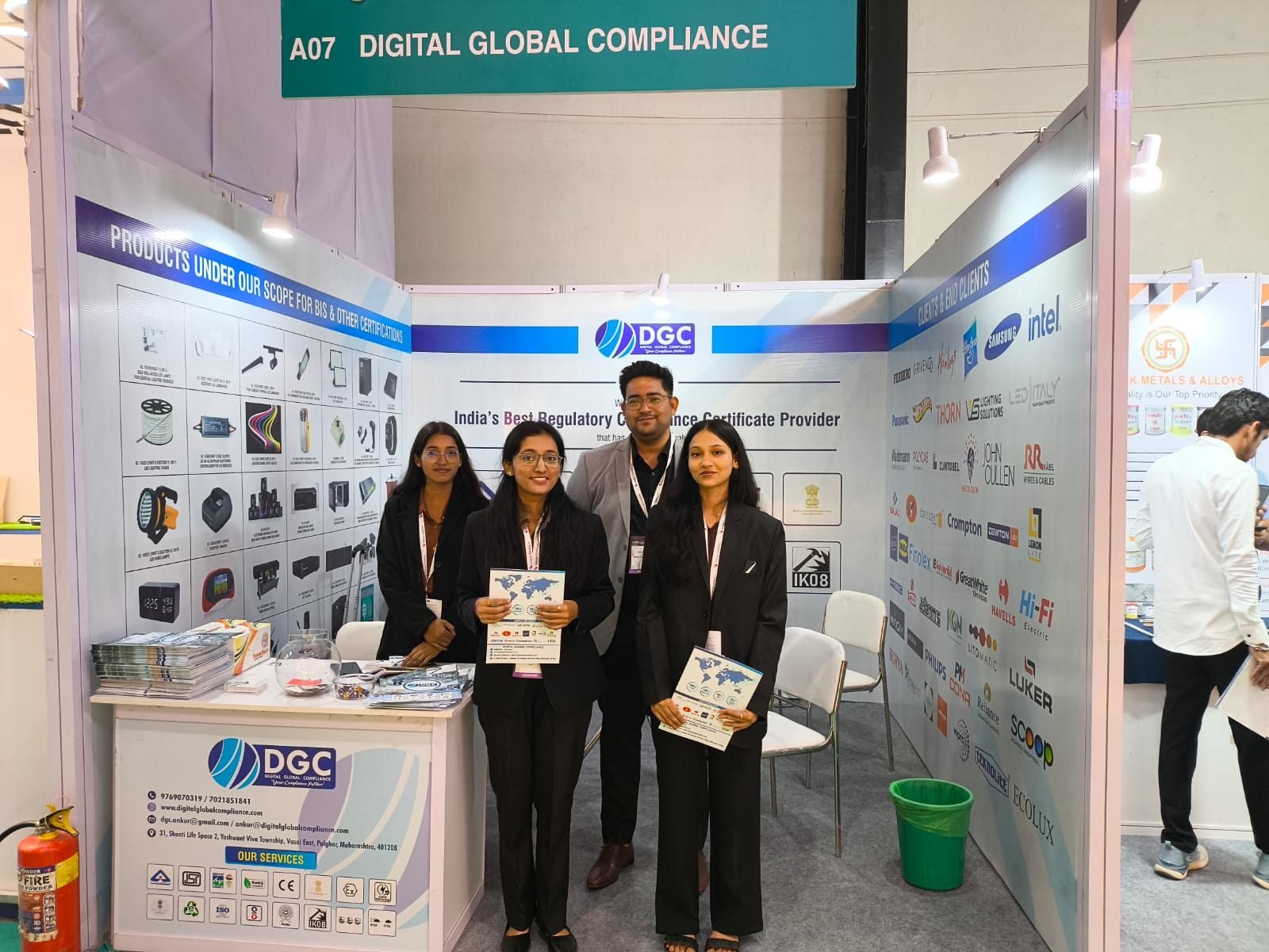 Products displayed under DGC's BIS and other certification scopes