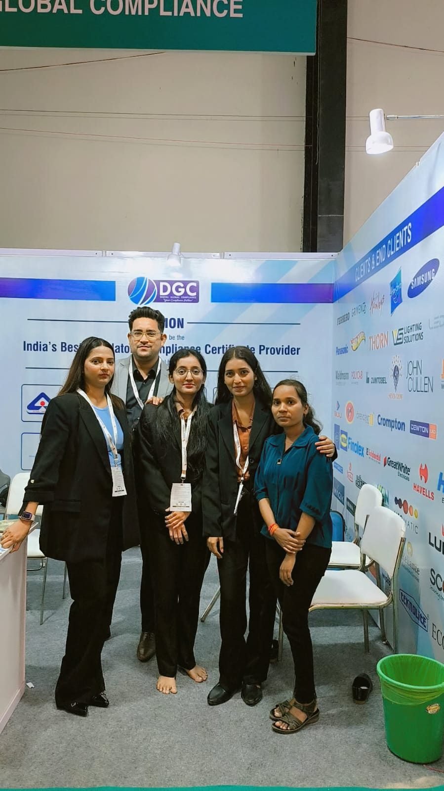 Team DGC group photo at the exhibition